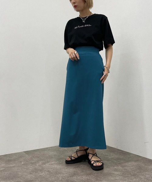 apres jour mignon（アプレジュールミニョン）の「ポンチナロースカート 【ZOZOTOWN限定アイテム】（スカート・レディース・グリーン/杢グレー/ブラック/ブルー・X-LARGE/フリー）」の11枚目の写真