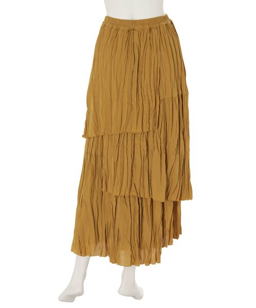 Ungrid（アングリッド）の「レイヤードシフォンデザインスカート（スカート・レディース・オフホワイト/マスタード・FREE）」の22枚目の写真