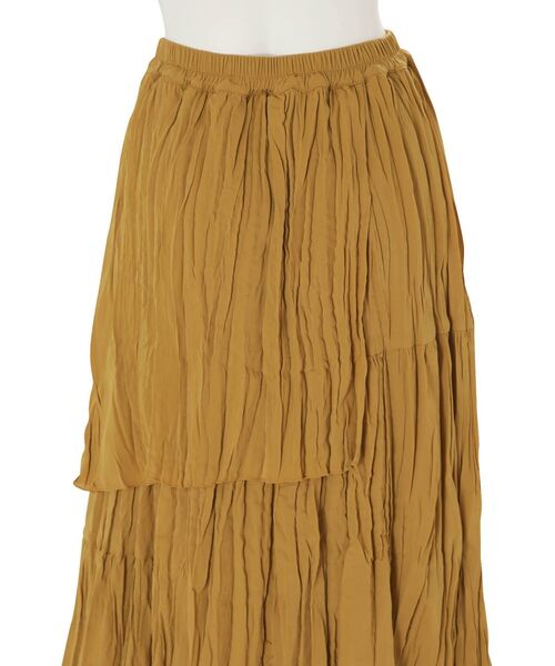 Ungrid（アングリッド）の「レイヤードシフォンデザインスカート（スカート・レディース・オフホワイト/マスタード・FREE）」の14枚目の写真