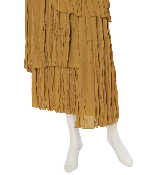 Ungrid（アングリッド）の「レイヤードシフォンデザインスカート（スカート・レディース・オフホワイト/マスタード・FREE）」の8枚目の写真