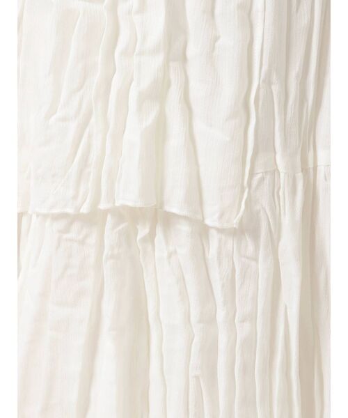 Ungrid（アングリッド）の「レイヤードシフォンデザインスカート（スカート・レディース・オフホワイト/マスタード・FREE）」の11枚目の写真