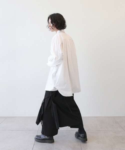 minsobi（ミンソビ）の「マルチストラップワイドパンツ　レイヤードイージーパンツ　ルーズシルエットロングパンツ（その他パンツ・メンズ・ブラック・FREE）」の15枚目の写真