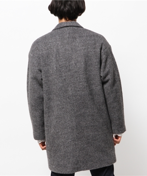 WHO'S WHO gallery（フーズフーギャラリー）の「【期間限定セール】POPスライバーチェスタコクーン（チェスターコート・メンズ・ネイビー/グレー/ブラック/アイボリー・MEDIUM/LARGE）」の11枚目の写真
