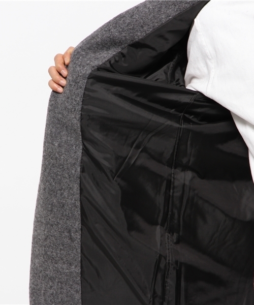 WHO'S WHO gallery（フーズフーギャラリー）の「【期間限定セール】POPスライバーチェスタコクーン（チェスターコート・メンズ・ネイビー/グレー/ブラック/アイボリー・MEDIUM/LARGE）」の7枚目の写真