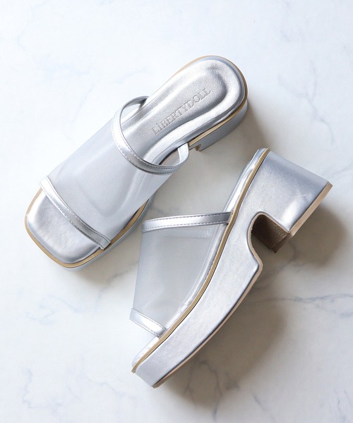 LibertyDoll(リバティードール)の「Liberty doll / センターシームバルキーソール スクエア厚底サンダル スライドサンダル(4129)(サンダル・レディース・ブラック/アイボリー/グレイッシュベージュ/ホワイト/ダークブラウン/ブラック系その他/ホワイト系その他/ブラック系その他2/ダークブラウン系/ホワイト系その他2/ブラック系その他3/シルバー系その他2/シルバー系その他/シルバー・LL/M/L/S)」の13枚目の写真