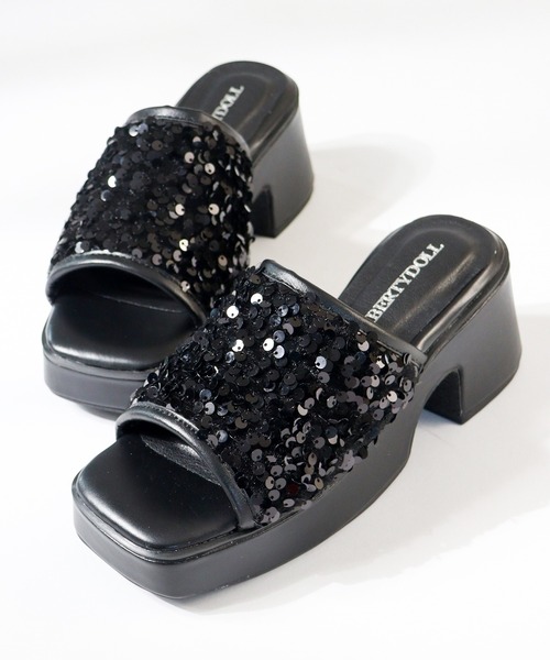 LibertyDoll(リバティードール)の「Liberty doll / センターシームバルキーソール スクエア厚底サンダル スライドサンダル(4129)(サンダル・レディース・ブラック/アイボリー/グレイッシュベージュ/ホワイト/ダークブラウン/ブラック系その他/ホワイト系その他/ブラック系その他2/ダークブラウン系/ホワイト系その他2/ブラック系その他3/シルバー系その他2/シルバー系その他/シルバー・LL/M/L/S)」の8枚目の写真