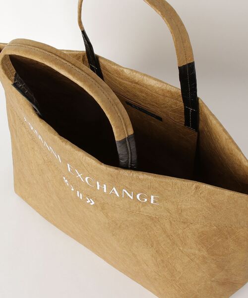 ARMANI EXCHANGE（アルマーニエクスチェンジ）の「【A|X アルマーニ エクスチェンジ】ペーパー　トートバッグ（トートバッグ・レディース・ベージュ/グレー/シルバー・FREE）」の20枚目の写真