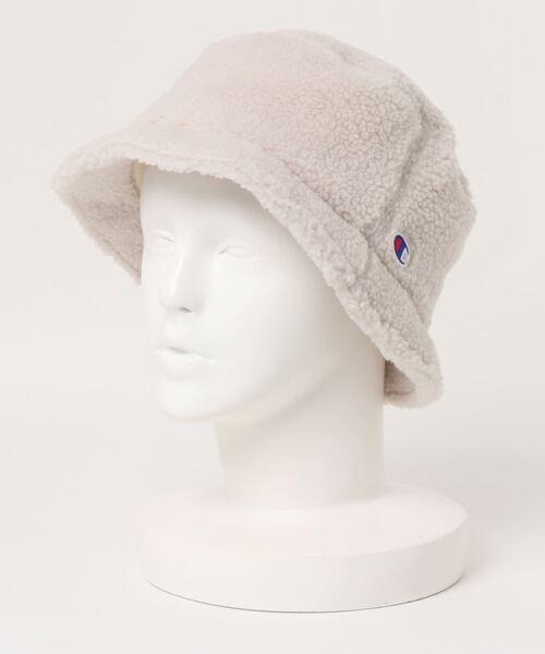 Champion(チャンピオン)の「Champion/チャンピオン シープボアバケット(ハット・レディース・カーキ/ブラウン/グレー/ブラック/ベージュ/オフホワイト・58cm)」の2枚目の写真
