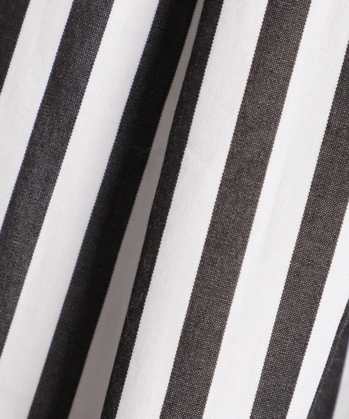 INED（イネド）の「2WAYワイドシャツ（シャツ/ブラウス・レディース・キャメル/ストライプ/オフホワイト・9号/5号）」の10枚目の写真