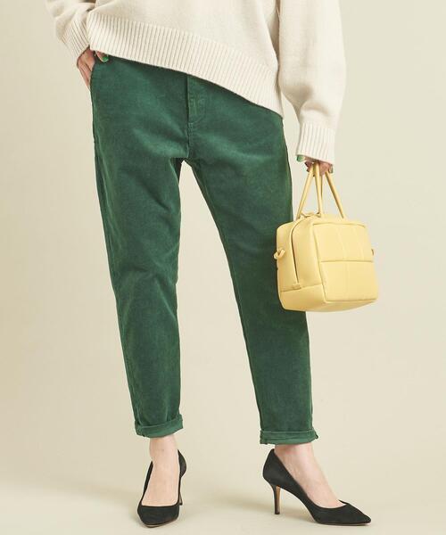 BEAUTY&YOUTH UNITED ARROWS(ビューティーアンドユースユナイテッドアローズ)の「【WEB限定】by ※11Wコーデュロイテーパードパンツ -ウォッシャブル- ∴(その他パンツ・レディース・オフホワイト/ダークグレー/ケリー/ライトブルー/ライラック・S/M/L)」の15枚目の写真