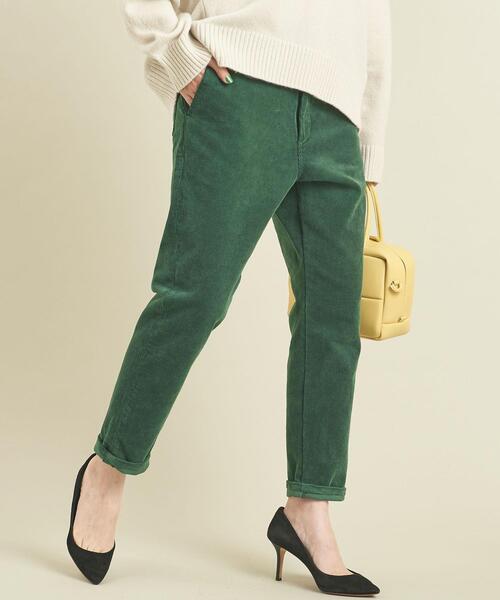 BEAUTY&YOUTH UNITED ARROWS(ビューティーアンドユースユナイテッドアローズ)の「【WEB限定】by ※11Wコーデュロイテーパードパンツ -ウォッシャブル- ∴(その他パンツ・レディース・オフホワイト/ダークグレー/ケリー/ライトブルー/ライラック・S/M/L)」の16枚目の写真