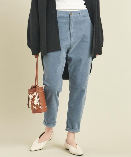 BEAUTY&YOUTH UNITED ARROWS(ビューティーアンドユースユナイテッドアローズ)の「【WEB限定】by ※11Wコーデュロイテーパードパンツ -ウォッシャブル- ∴(その他パンツ・レディース・オフホワイト/ダークグレー/ケリー/ライトブルー/ライラック・S/M/L)」の20枚目の写真