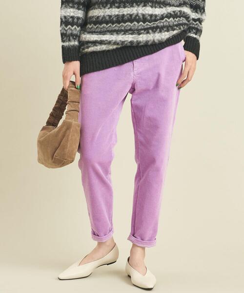 BEAUTY&YOUTH UNITED ARROWS(ビューティーアンドユースユナイテッドアローズ)の「【WEB限定】by ※11Wコーデュロイテーパードパンツ -ウォッシャブル- ∴(その他パンツ・レディース・ダークグレー/ライトブルー/ライラック/オフホワイト/ケリー・L/M/S)」の16枚目の写真