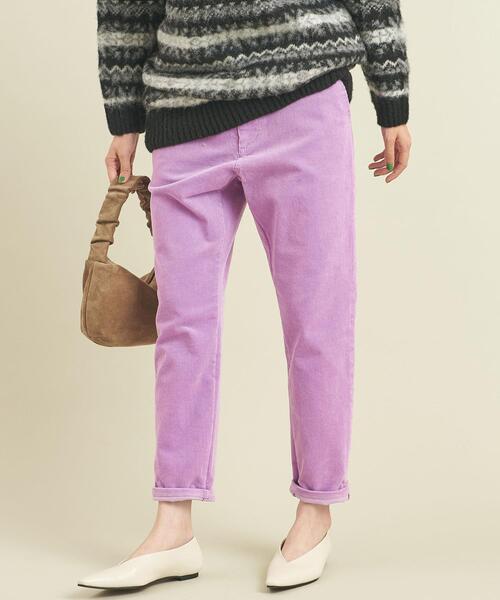 BEAUTY&YOUTH UNITED ARROWS(ビューティーアンドユースユナイテッドアローズ)の「【WEB限定】by ※11Wコーデュロイテーパードパンツ -ウォッシャブル- ∴(その他パンツ・レディース・ダークグレー/ライトブルー/ライラック/オフホワイト/ケリー・L/M/S)」の17枚目の写真
