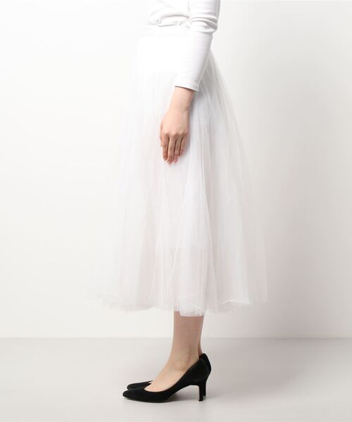 Narcissus（ナルシス）の「【Narcissus】チュールスカート（スカート・レディース・ホワイト/ブラック・FREE）」の12枚目の写真