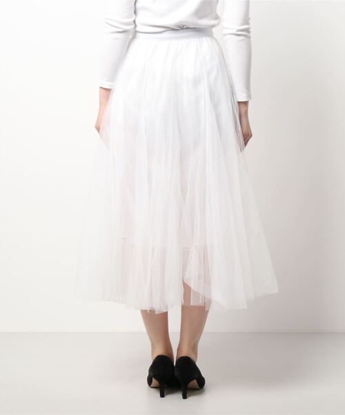 Narcissus（ナルシス）の「【Narcissus】チュールスカート（スカート・レディース・ホワイト/ブラック・FREE）」の6枚目の写真
