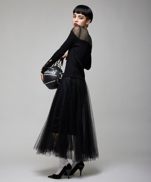 Narcissus（ナルシス）の「【Narcissus】チュールスカート（スカート・レディース・ホワイト/ブラック・FREE）」の11枚目の写真