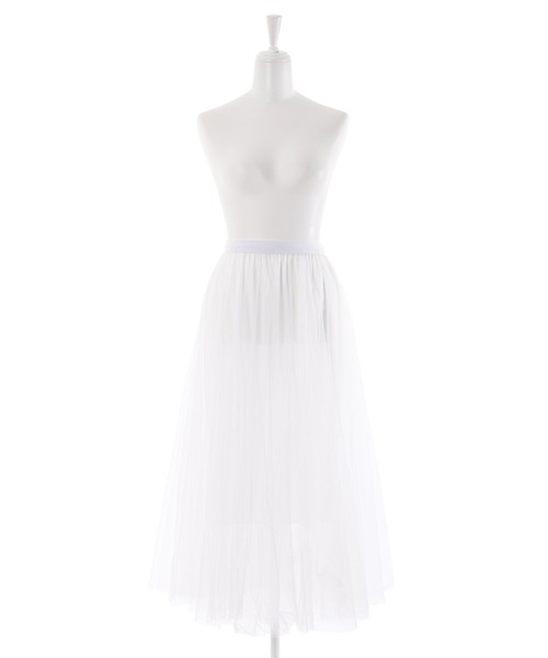 Narcissus（ナルシス）の「【Narcissus】チュールスカート（スカート・レディース・ホワイト/ブラック・FREE）」の7枚目の写真