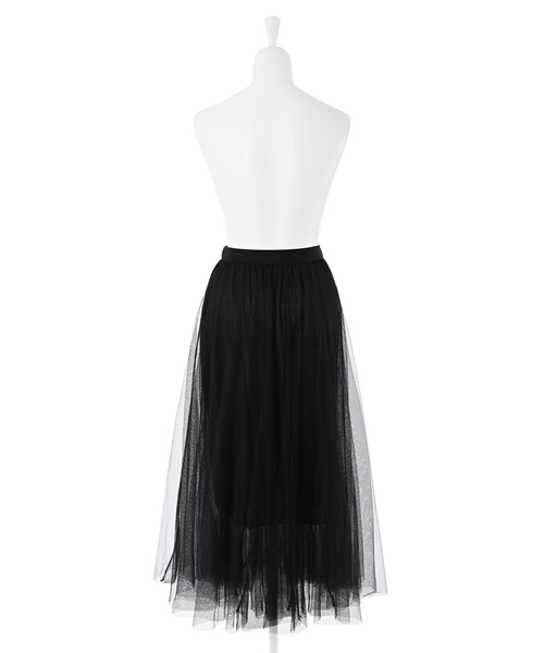 Narcissus（ナルシス）の「【Narcissus】チュールスカート（スカート・レディース・ホワイト/ブラック・FREE）」の4枚目の写真