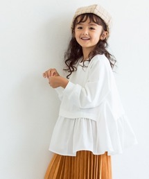 kids 布帛ドッキングプルオーバー