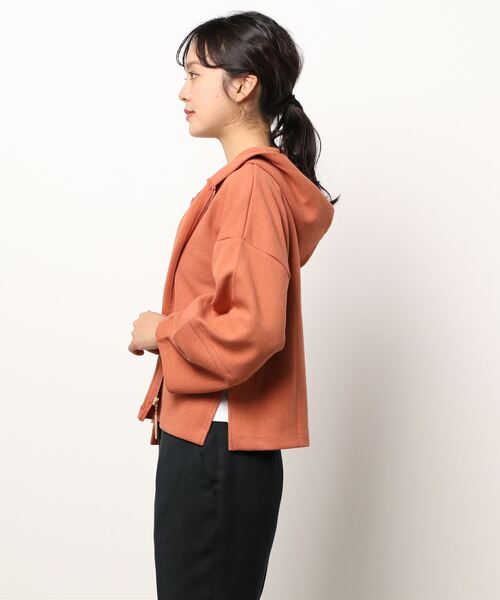 malla(マーラ)の「malla マーラ ブークレダンボールパーカー(パーカー・レディース・ライトグレー/ブラック/オレンジ・FREE)」の10枚目の写真