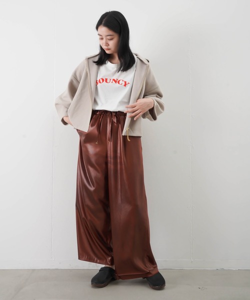 malla(マーラ)の「malla マーラ ブークレダンボールパーカー(パーカー・レディース・ライトグレー/ブラック/オレンジ・FREE)」の11枚目の写真