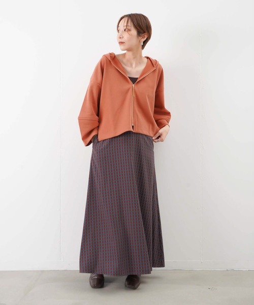 malla(マーラ)の「malla マーラ ブークレダンボールパーカー(パーカー・レディース・ライトグレー/ブラック/オレンジ・FREE)」の17枚目の写真