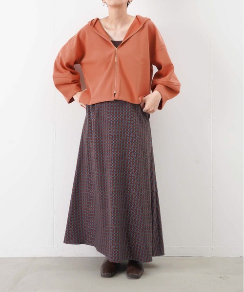 malla(マーラ)の「malla マーラ ブークレダンボールパーカー(パーカー・レディース・ライトグレー/ブラック/オレンジ・FREE)」の15枚目の写真