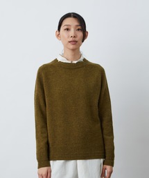 【LOISIR】 ヤクウール天竺クルーネックプルオーバー LOISIR（ロワズィール）の「ヤクウール天竺クルーネックプル