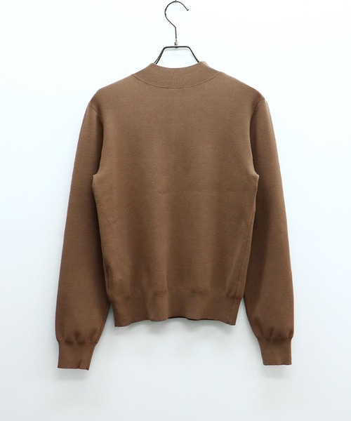 HER CLOSET(ハークローゼット)の「【shemoshelly】フロントピンタックロングスリーブニット(ニット/セーター・レディース・ブラック/ダークグリーン/ブラウン/ブルー/アイボリー/グレイッシュベージュ・M)」の16枚目の写真