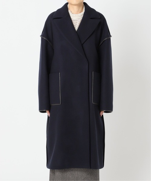 CITYSHOP（シティーショップ）の「OUT-SEAM PIPING コート（その他アウター・レディース・ブラック/ネイビー・FREE）」の17枚目の写真