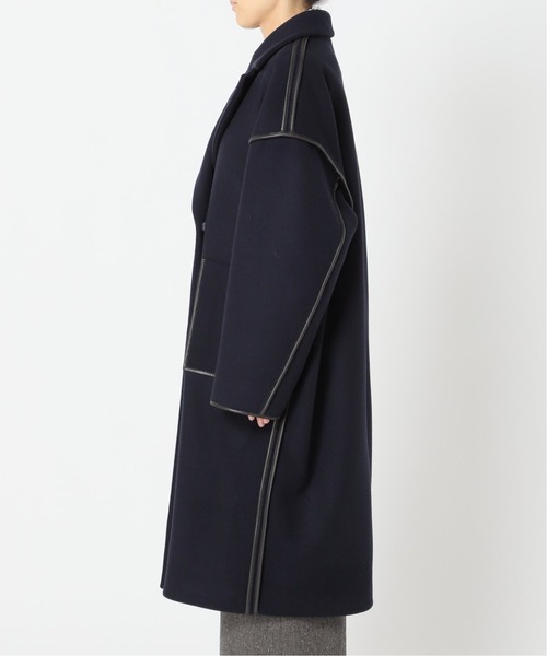 CITYSHOP（シティーショップ）の「OUT-SEAM PIPING コート（その他アウター・レディース・ブラック/ネイビー・FREE）」の8枚目の写真