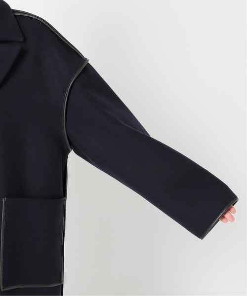 CITYSHOP（シティーショップ）の「OUT-SEAM PIPING コート（その他アウター・レディース・ブラック/ネイビー・FREE）」の15枚目の写真
