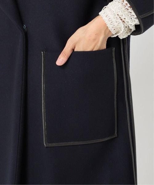 CITYSHOP（シティーショップ）の「OUT-SEAM PIPING コート（その他アウター・レディース・ブラック/ネイビー・FREE）」の18枚目の写真