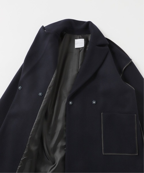 CITYSHOP（シティーショップ）の「OUT-SEAM PIPING コート（その他アウター・レディース・ブラック/ネイビー・FREE）」の16枚目の写真