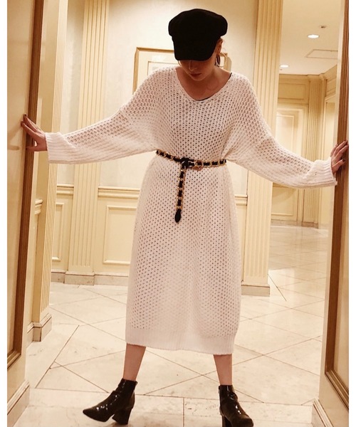 epine（エピヌ）の「loose long knit one-piece（ワンピース）」 - WEAR