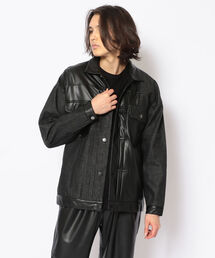 LUSOR | LUSOR（ルーソル）fake leather G JKT フェイクレザーGジャケット(シャツ/ブラウス)