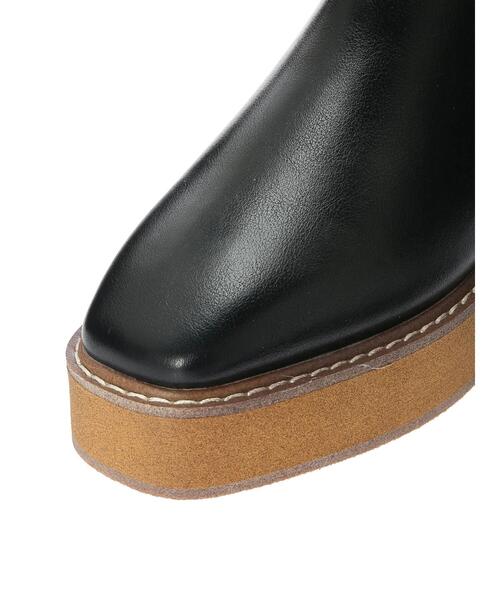 Green Parks(グリーンパークス)の「・minia サイドゴアブーツ*(ブーツ・レディース・ブラック・LL/S/M/L)」の9枚目の写真