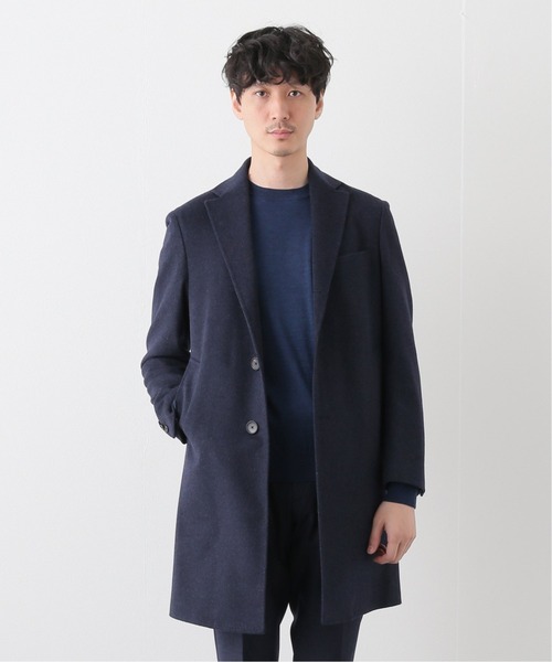 EDIFICE(エディフィス)の「140S ウールカシミア チェスター コート(チェスターコート・メンズ・ベージュ/ネイビー/ダークブルー・44/46/48/42/50)」の19枚目の写真