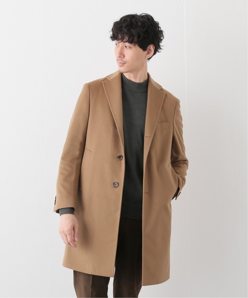 EDIFICE(エディフィス)の「140S ウールカシミア チェスター コート(チェスターコート・メンズ・ベージュ/ネイビー/ダークブルー・44/46/48/42/50)」の10枚目の写真