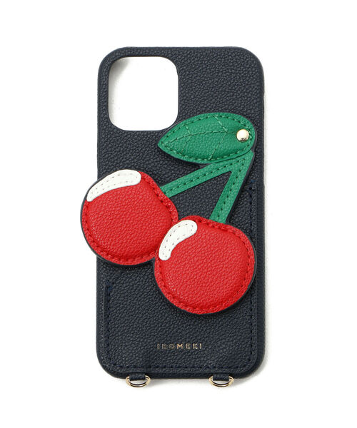 IROMEKI チェリー iPhoneケース IROMEKI（イロメキ）の「IROMEKI/イロメキ/cherry case for iPhone12