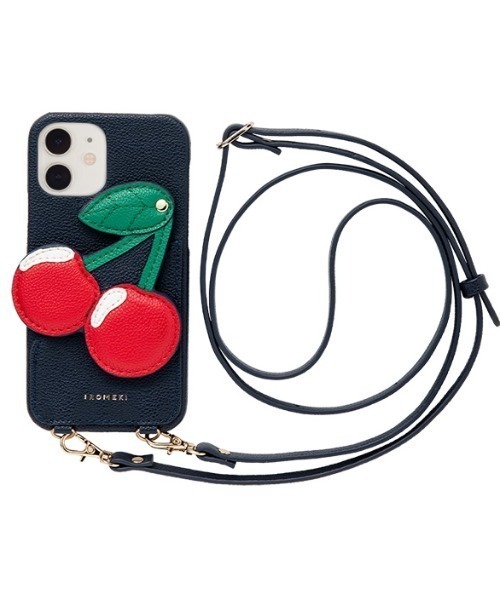 IROMEKI チェリー iPhoneケース IROMEKI（イロメキ）の「IROMEKI/イロメキ/cherry case for iPhone12