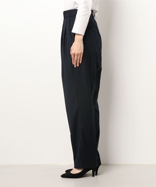 STYLEMIXER(スタイルミキサー)の「ダブルタックパンツ(スラックス・レディース・ダークネイビー/ベージュ・SMALL/MEDIUM/X-SMALL)」の16枚目の写真