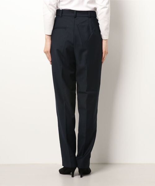 STYLEMIXER(スタイルミキサー)の「ダブルタックパンツ(スラックス・レディース・ダークネイビー/ベージュ・SMALL/MEDIUM/X-SMALL)」の7枚目の写真