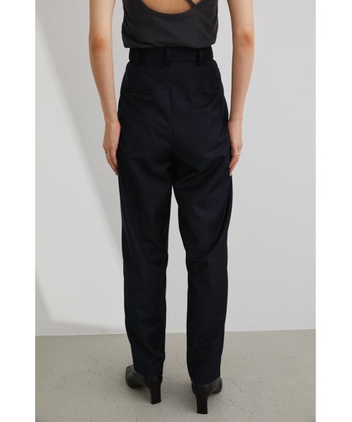 STYLEMIXER(スタイルミキサー)の「ダブルタックパンツ(スラックス・レディース・ダークネイビー/ベージュ・SMALL/MEDIUM/X-SMALL)」の9枚目の写真