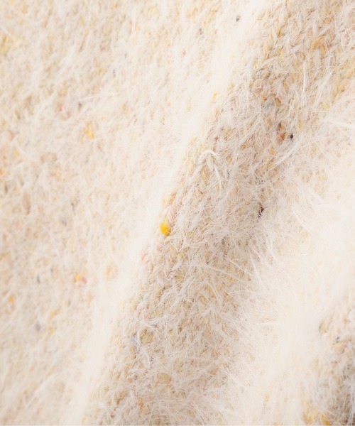 NATURAL BEAUTY BASIC（ナチュラルビューティーベーシック）の「ミックスヤーン×シャギーカーディガン（カーディガン/ボレロ・レディース・オフホワイト/ブルー/オレンジ・MEDIUM）」の12枚目の写真