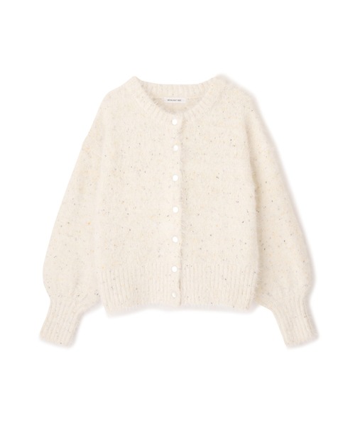 NATURAL BEAUTY BASIC（ナチュラルビューティーベーシック）の「ミックスヤーン×シャギーカーディガン（カーディガン/ボレロ・レディース・オフホワイト/ブルー/オレンジ・MEDIUM）」の13枚目の写真