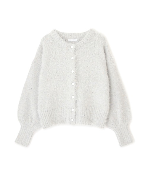 NATURAL BEAUTY BASIC（ナチュラルビューティーベーシック）の「ミックスヤーン×シャギーカーディガン（カーディガン/ボレロ・レディース・オフホワイト/ブルー/オレンジ・MEDIUM）」の15枚目の写真