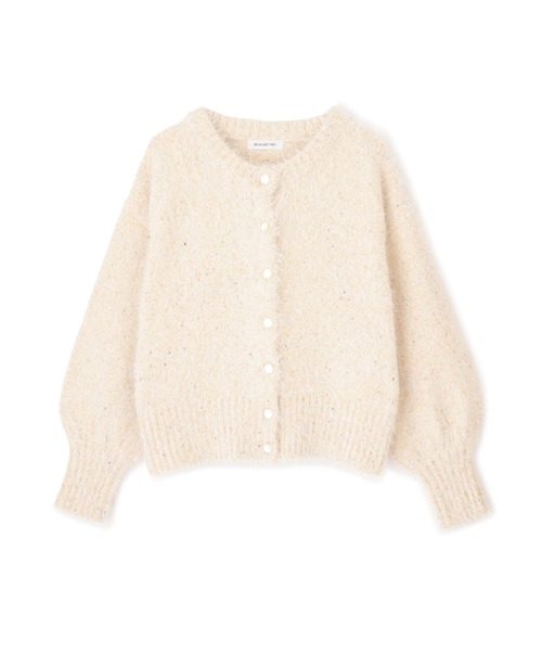 NATURAL BEAUTY BASIC（ナチュラルビューティーベーシック）の「ミックスヤーン×シャギーカーディガン（カーディガン/ボレロ・レディース・オフホワイト/ブルー/オレンジ・MEDIUM）」の20枚目の写真