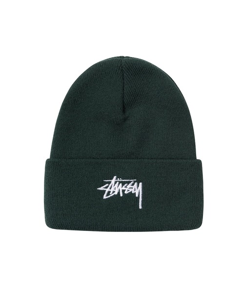 STUSSY（ステューシー）の「Stock Cuff Beanie（ニットキャップ/ビーニー・メンズ・ブラウン系その他/ブラック/ヘザーグレー/グリーン系その他/ピンク/ネイビー・ONE SIZE）」の4枚目の写真